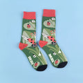 Cotton Blend Ladybird Pattern Mid Calf Unisex Socks