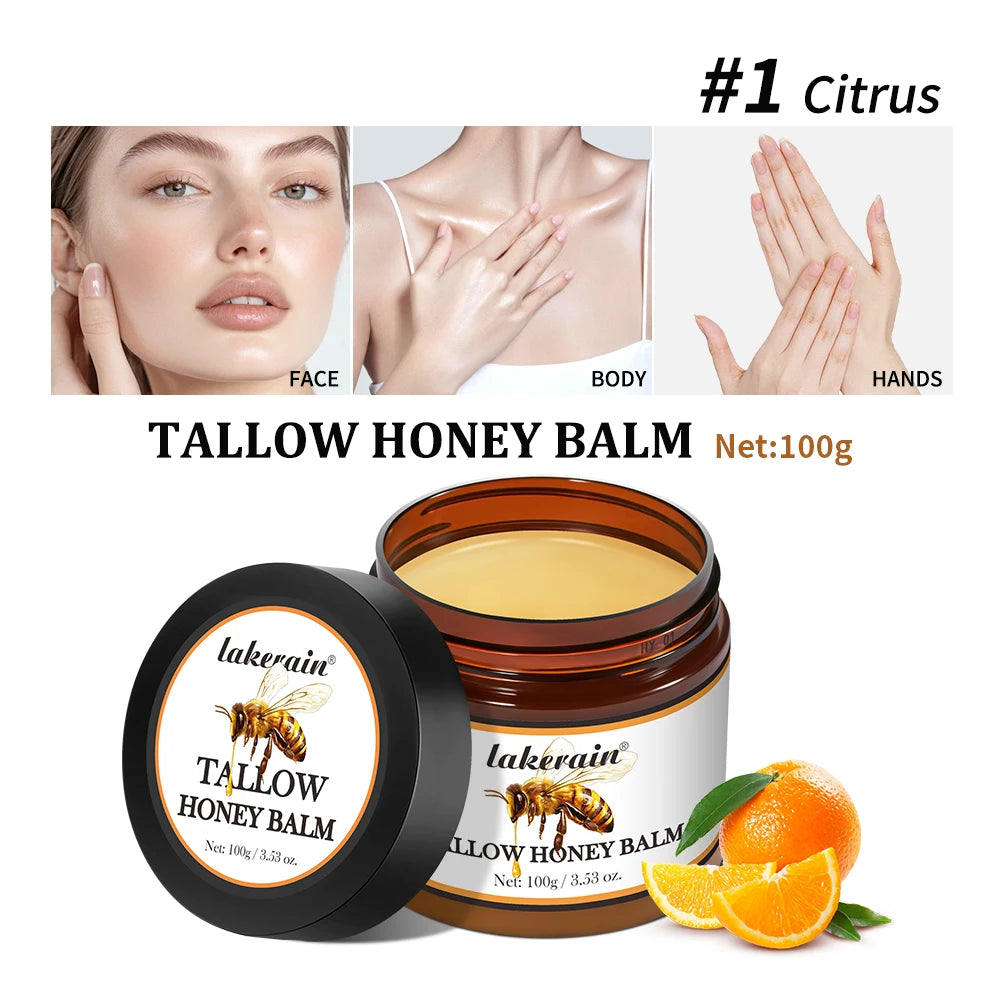 Beef Tallow and Honey Moisturizing Face and Body Cream
