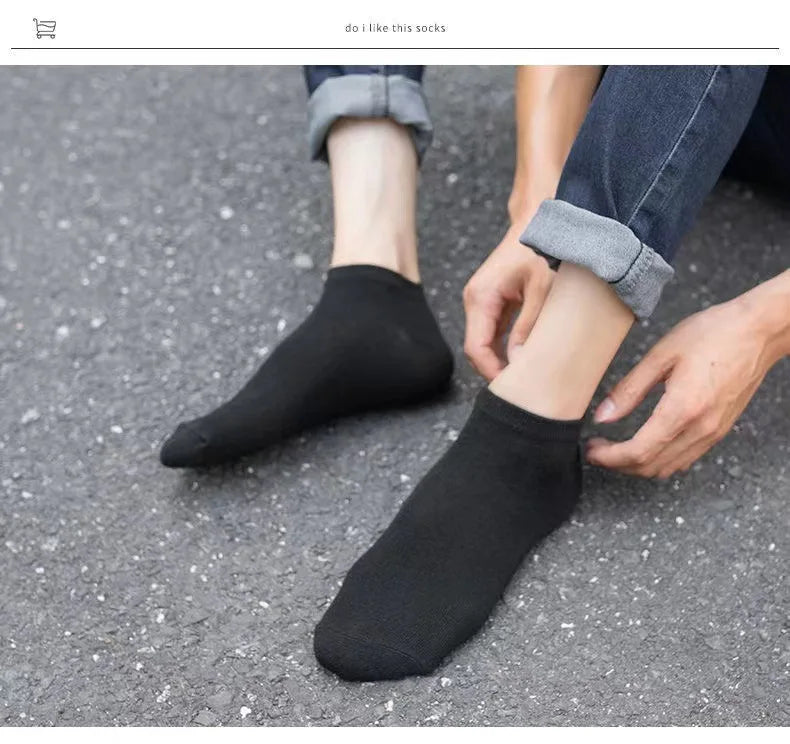 Polyester Nylon Ankle Socks Five Pack