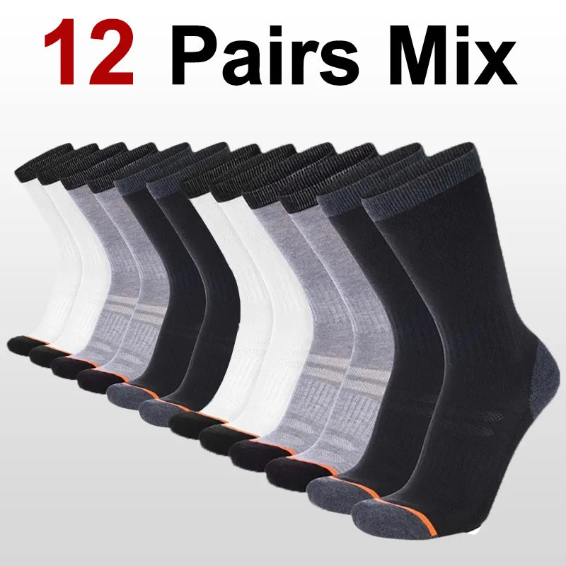 Polyester Elastane Crew Socks For Men
