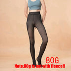 Fleece Lined Nylon Elastane Winter Tights