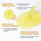 Kojic Acid Turmeric Niacinamide Face Serum Brightening Skin Essence