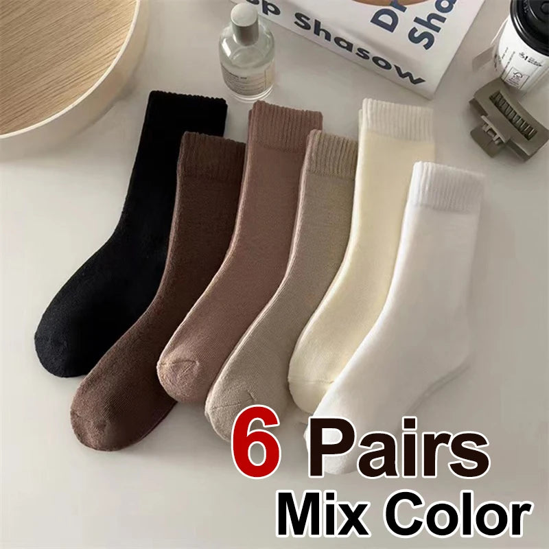 Thick Polyester Elastane Thermal Socks for Winter Warmth