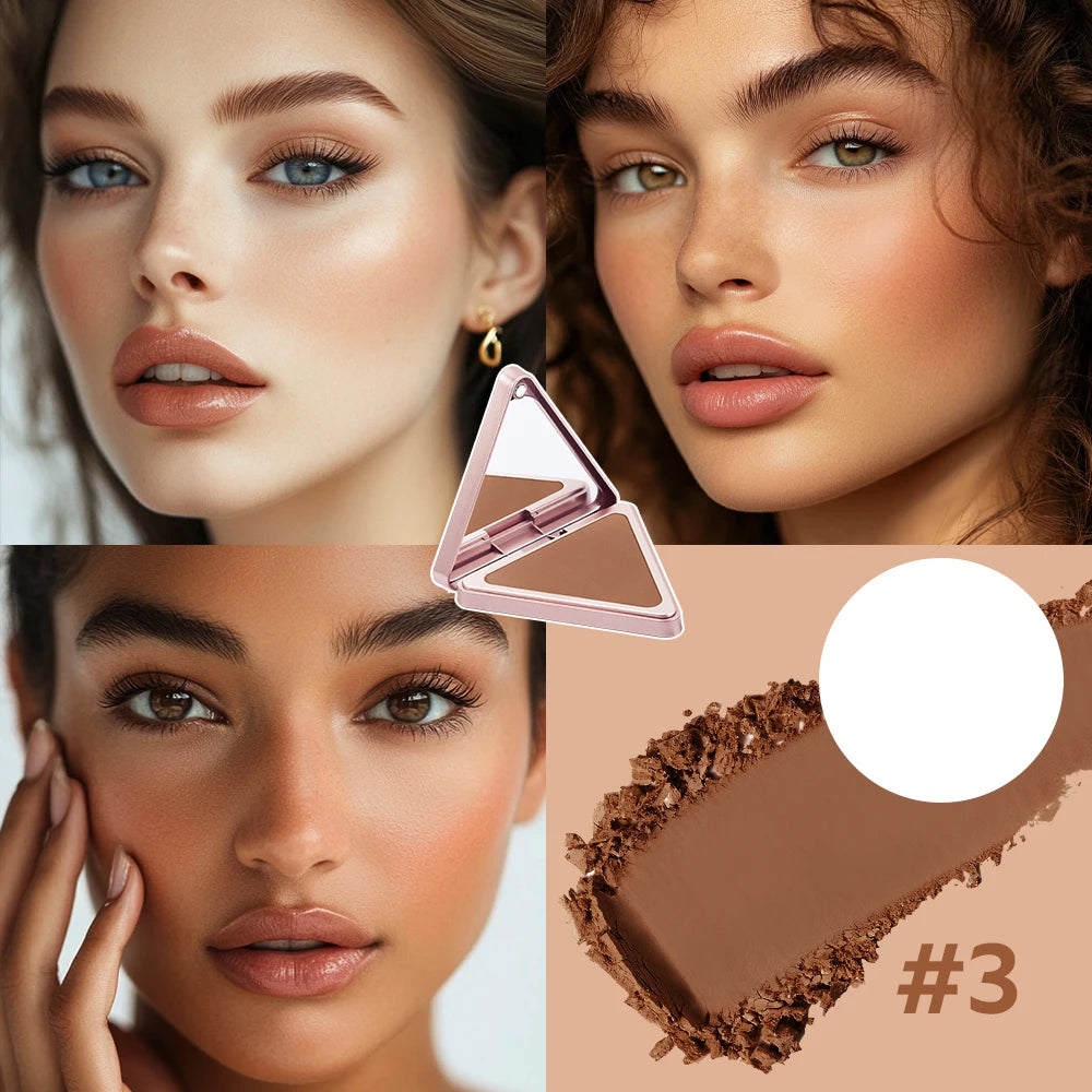Matte Bronzer Powder Face Contour Makeup - 12