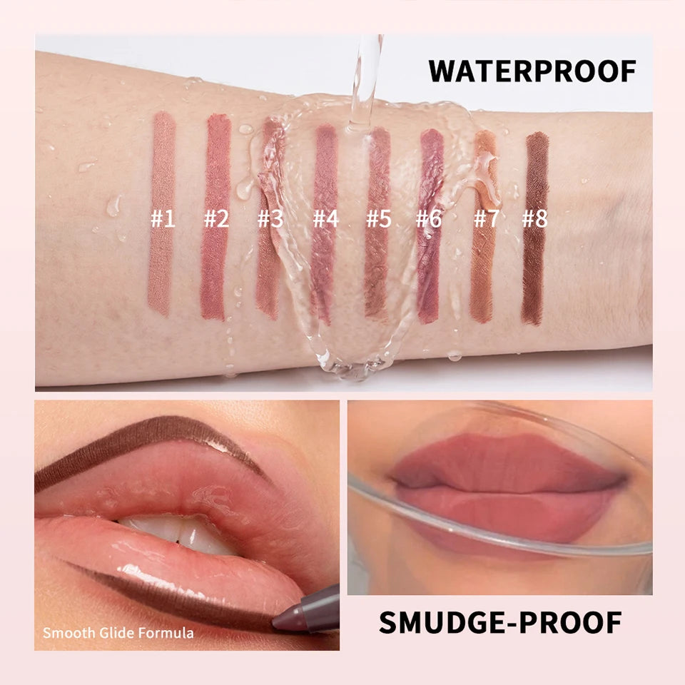 Matte Waterproof Lip Liner Pencil