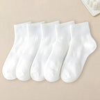 Polyester Blend Casual Low Tube Socks Set