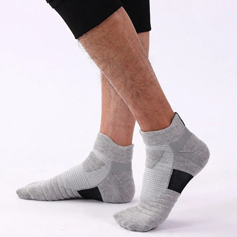 Polyester Elastane Mens Athletic Sports Socks 10 Pairs - 5