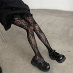 Floral Pattern Nylon Pantyhose Tights