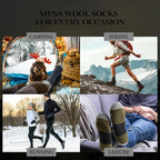 Thick Wool Blend Crew Socks for Winter Warmth