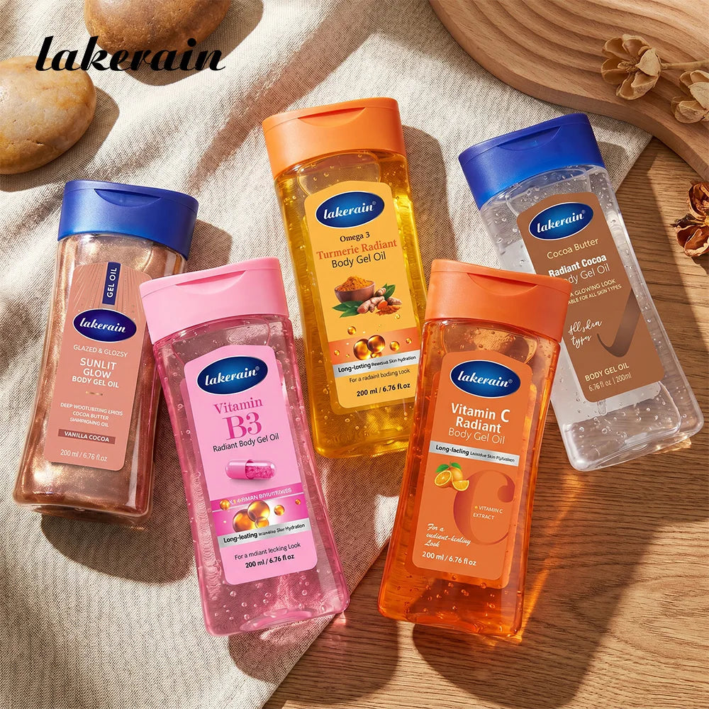 Moisturizing Shimmer Body Gel Oil Hydrating Skin Care