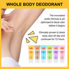 Invisible Body Deodorant Cream 72 Hour Odor Control