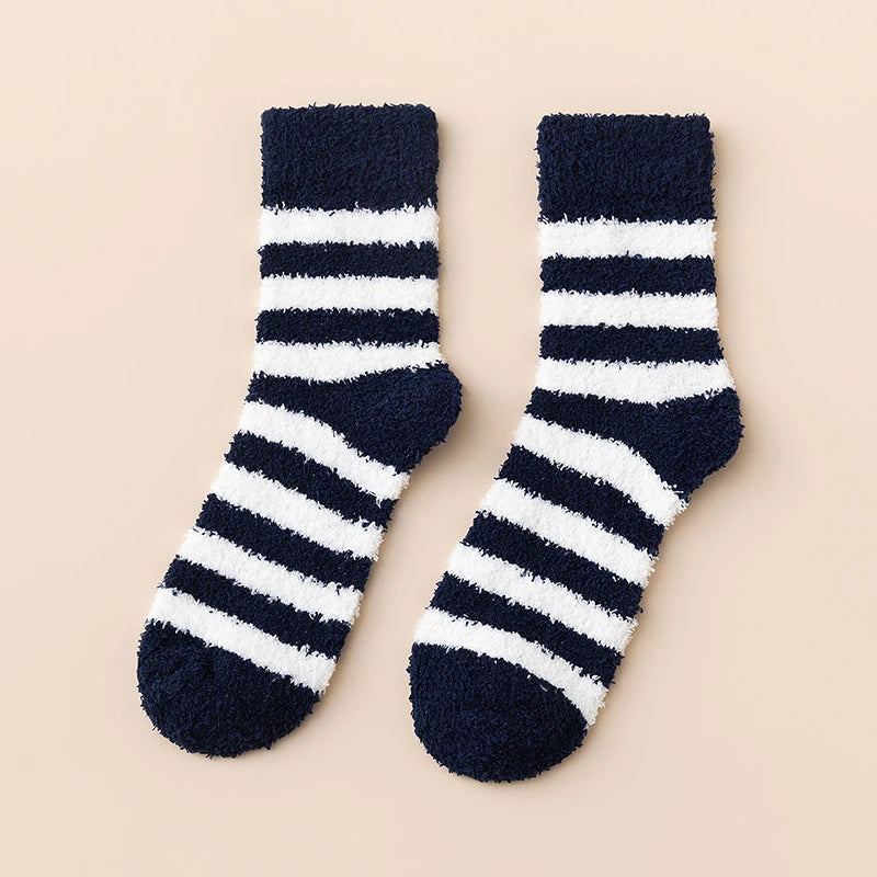 Polyester Elastane Warm Winter Crew Socks