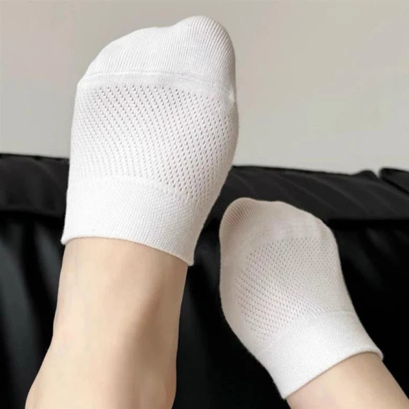 Polyester Elastane Women Half Forefoot Invisible Socks