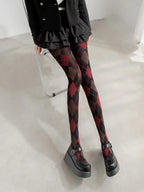 Geometric Pattern Nylon Pantyhose Tights