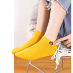 Polyester Low Tube Socks Bear Pattern 10 Pairs