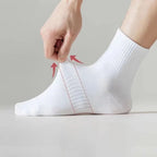 Polyester Blend Crew Socks Breathable Athletic Footwear