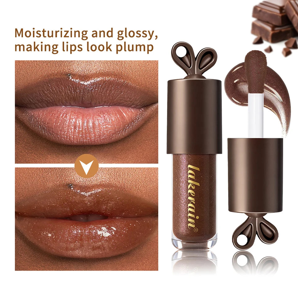 Moisturizing Chocolate Shimmer Lip Gloss Tint - 10