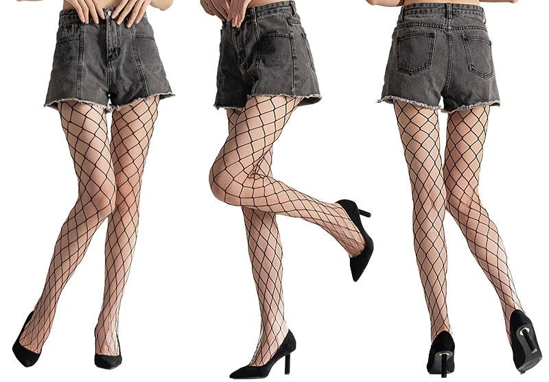 Nylon Elastane Fishnet Pantyhose Mesh Tights