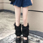 Polyester Knit Leg Warmers Women Fashion Foot Covers