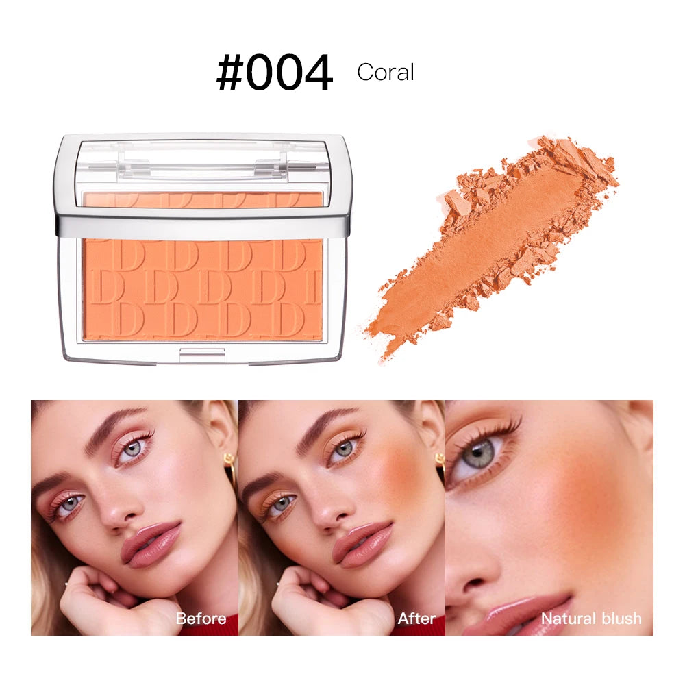 Matte Embossed Powder Blush Palette for Natural Cheek Color