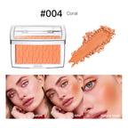 Matte Embossed Powder Blush Palette for Natural Cheek Color