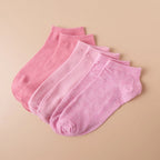 Polyester Elastane Ankle Socks Casual Low Tube Footwear