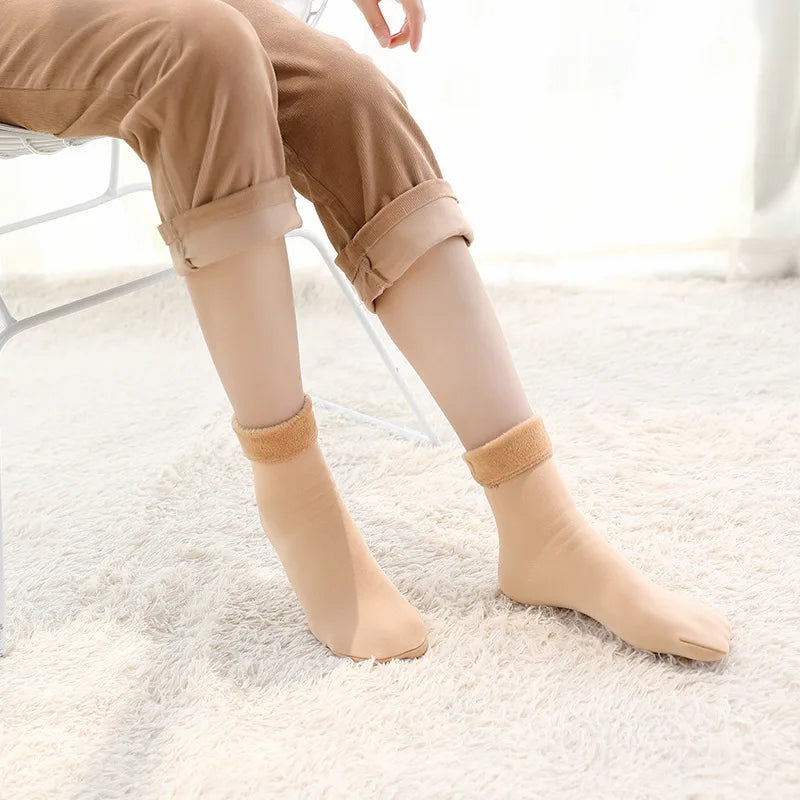 Polyester Fleece Lined Winter Socks - 11