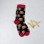 Cotton Blend Novelty Food Print Mid Calf Unisex Socks