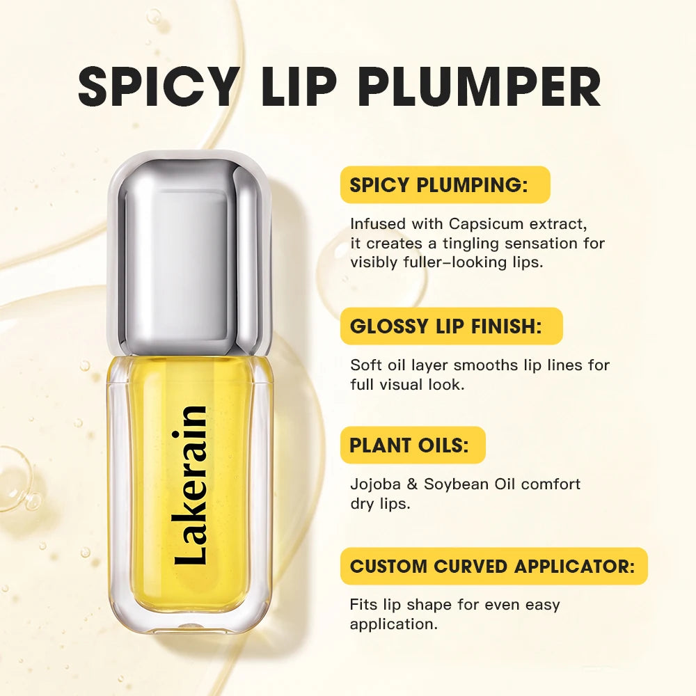 Spicy Lip Plumping Serum Gloss Hydrating Volumizer