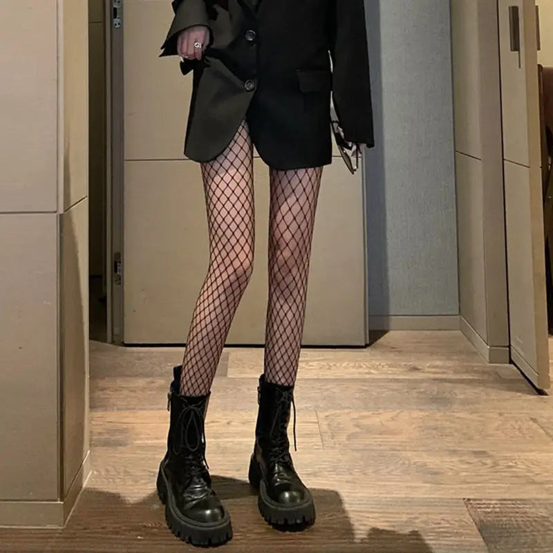 Floral Lace Mesh Women Tights