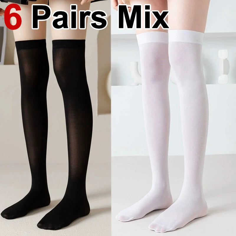 Nylon Spandex Knee High Stockings - 12