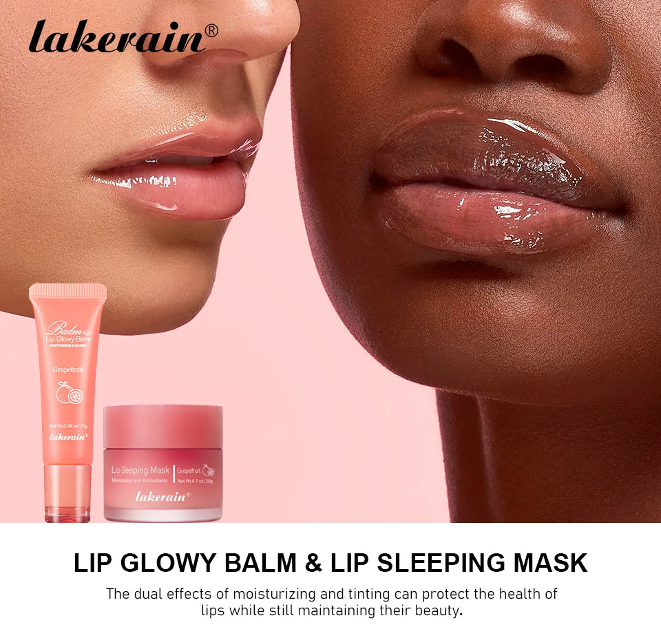 Moisturizing Lip Balm and Sleeping Mask Set