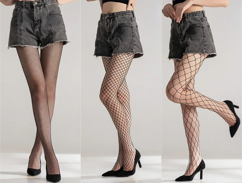 Nylon Elastane Fishnet Pantyhose Mesh Tights