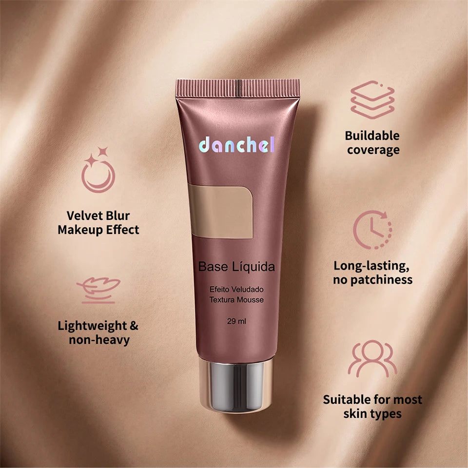 Liquid Foundation Velvet Matte Face Makeup