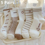 Polyester Blend Mid Tube Socks Women Casual Daily Wear