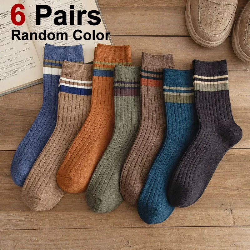 Polyester Elastane Blend Crew Socks