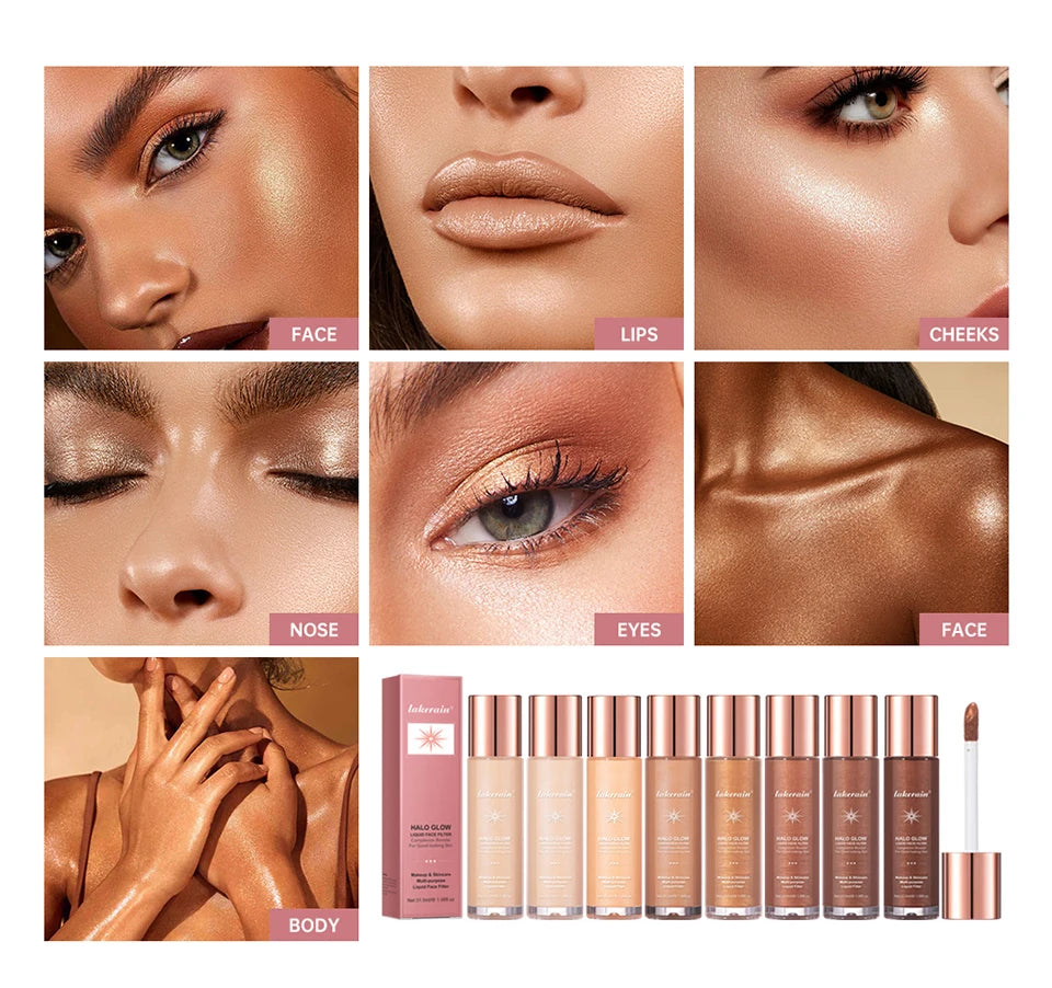 Liquid Face Highlighter Makeup Glow Serum - 14