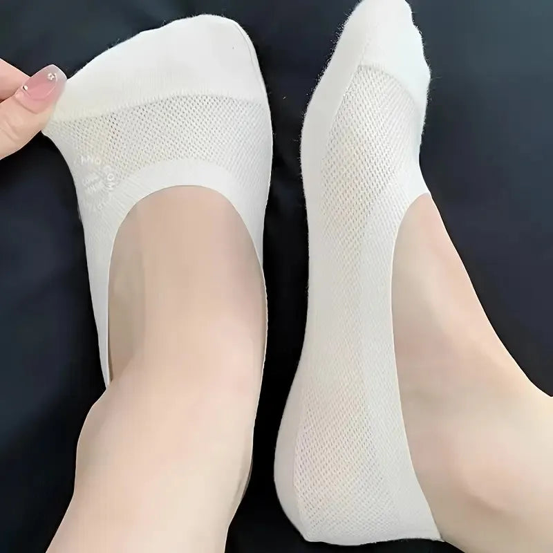 Cotton Elastane Blend Low Cut Invisible Socks - 14