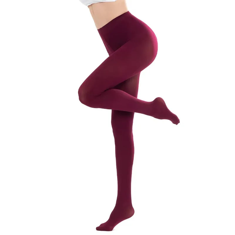 Solid Color Nylon Pantyhose For Women