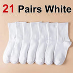 Polyester Elastane Women Casual Middle Tube Socks