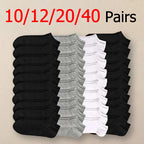 Mens Polyester Elastane Breathable No Show Ankle Socks