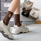 Polyester Cotton Casual Bear Socks