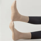 Cotton Polyester Non Slip Yoga Pilates Fitness Mid Tube Socks