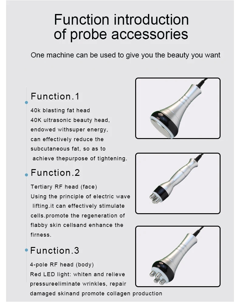 40K Ultrasonic Cavitation and Radio Frequency Body Slimming Machine - 14