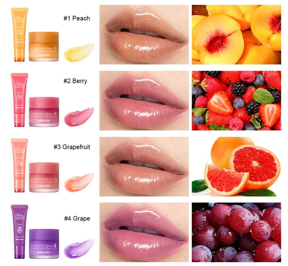 Moisturizing Lip Balm and Sleeping Mask Set - 9