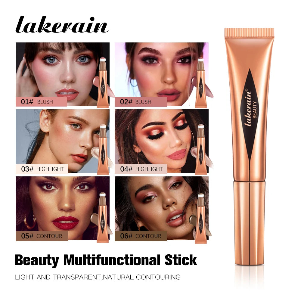 Liquid Face Contour Highlighter and Blush Wand Makeup Applicator - 2