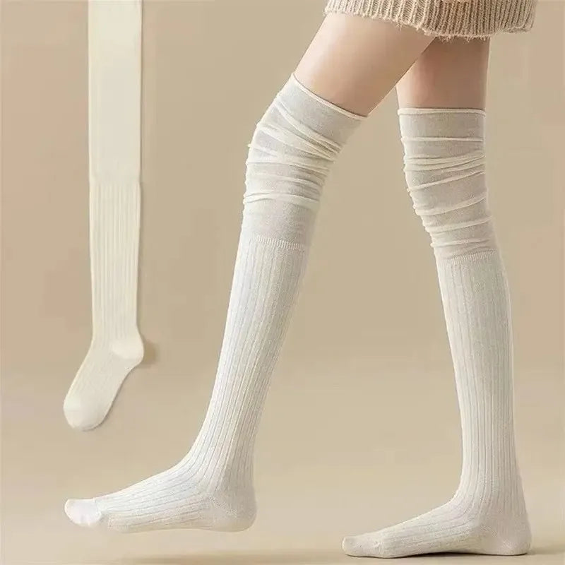 Polyester Elastane Knee High Socks for Women - 6