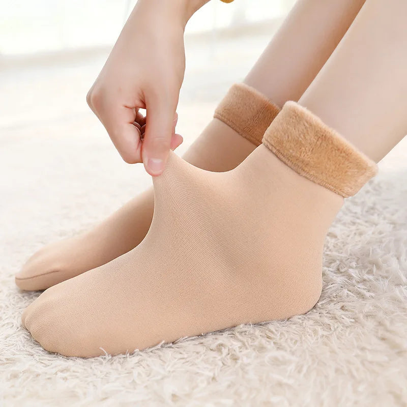 Polyester Fleece Lined Winter Socks