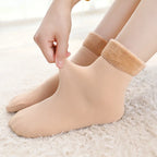 Thick Velvet Fleece Lined Winter Socks for Women