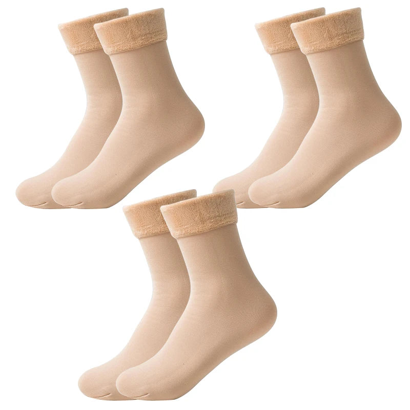 Thick Fleece Lined Winter Socks for Women - 30